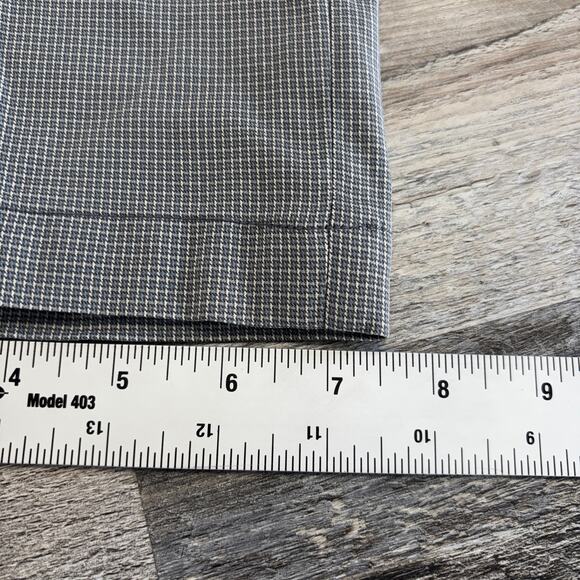 Tommy Bahama Gray Micro Houndstooth Mens 40x30 Performance Stretch Chino Pants - Picture 12 of 12